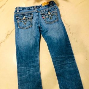 GIRLS Levi’s Medium Blue Skinny Jeans EUC